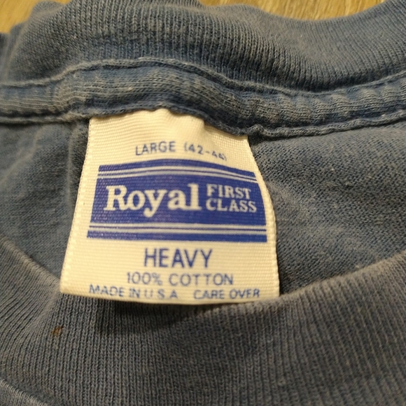 '90s vintage Rhody Run official t-shirt large royal first class USA made single - Picture 3 of 9